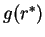 $g(r^*)$
