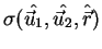 $\sigma(\hat{\vec{u}_1},\hat{\vec{u}_2},\hat{\vec{r}})$